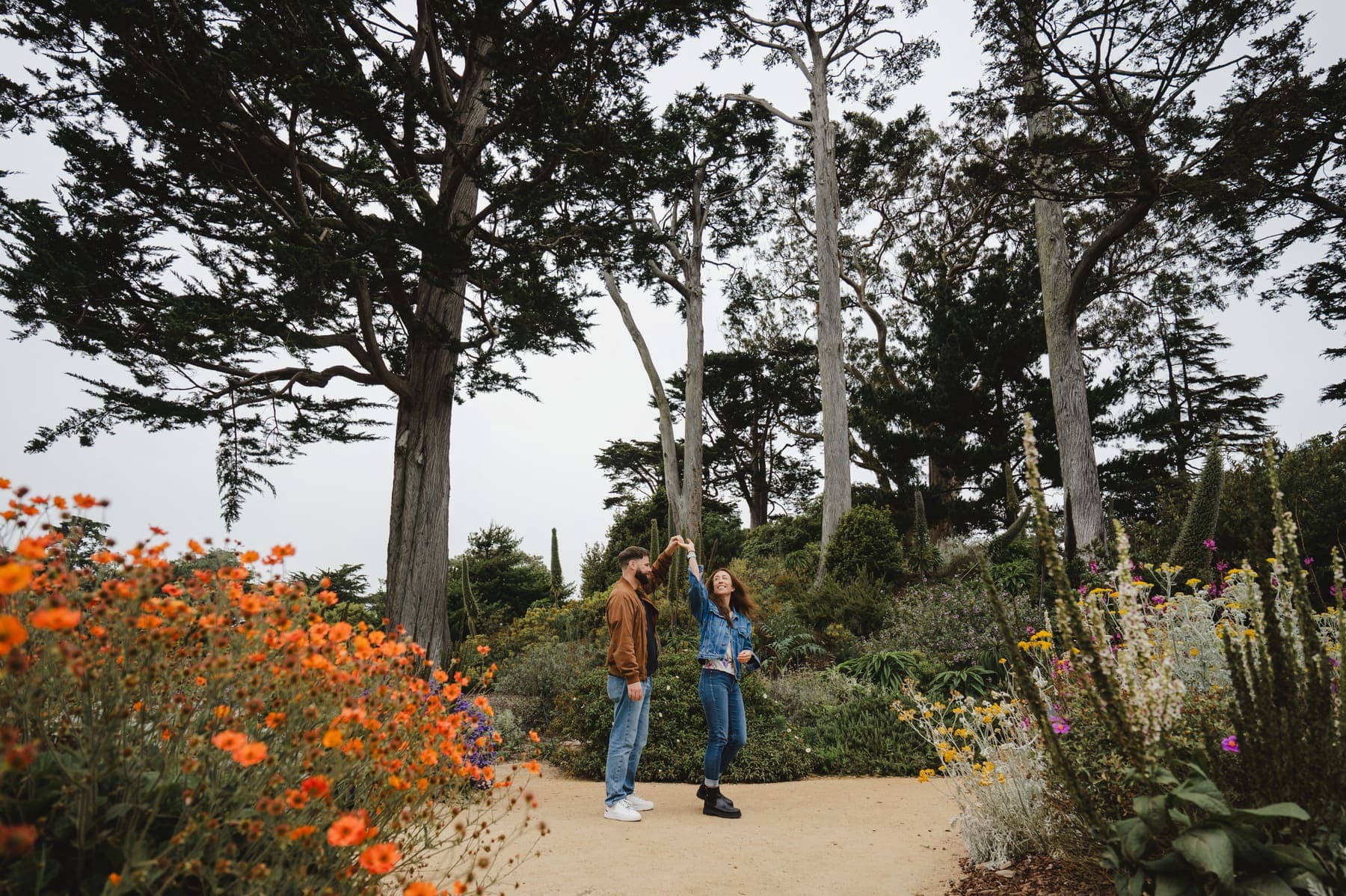 Rebecca and Shawn dancing by the water in San Francisco